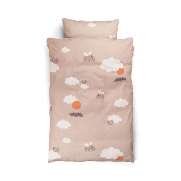Done by Deer Sengetøj - Baby - Happy Clouds - GOTS Certificeret (Pudder)