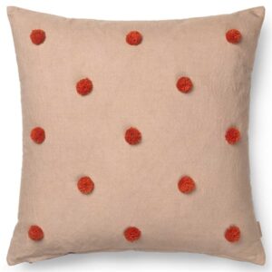 Ferm Living Dot Tufted Pude Camel/Red