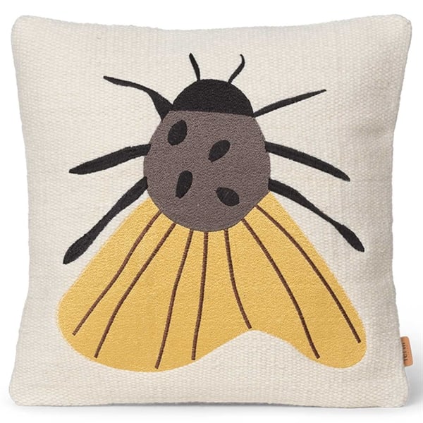 Ferm Living Forest Embroidered Pude Moth