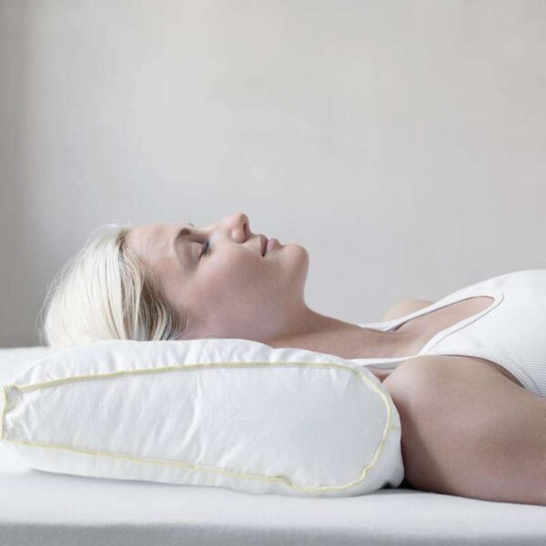 Fossflakes Chiropractic pillow med betræk 34x60 cm - Ergonomisk og kiropraktisk pude
