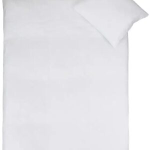 Hvid junior sengetøj 100x140 cm - Sengesæt i hvid junior - 100% bomuldssatin