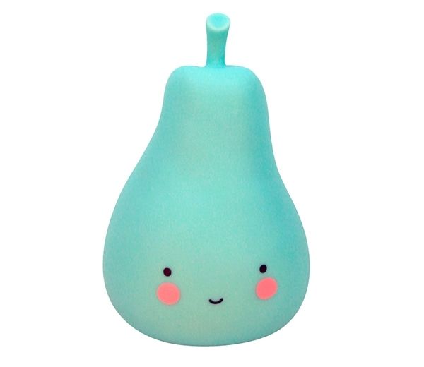 LED lampe fra A Little Lovely Company - Mini Pear - Blå