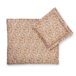 MaMaMeMo Dukkesengetøj - 40 cm Pastel Blomst