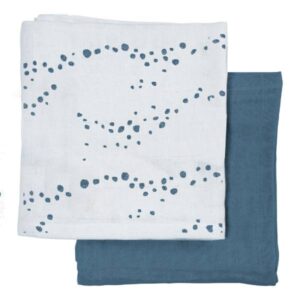 Muslin Stofbleer 2-pak - Ocean Spray - Str. One size