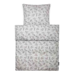 Smallstuff Junior Sengetøj Flower Garden grå Blomster