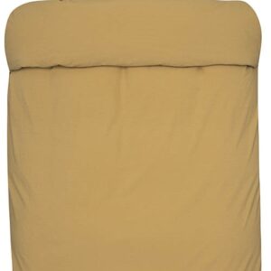 Gult sengetøj 140x220 cm - Frøya brændt gul - Ensfarvet sengetøj - 100% stenvasket økologisk bomuld - Høie