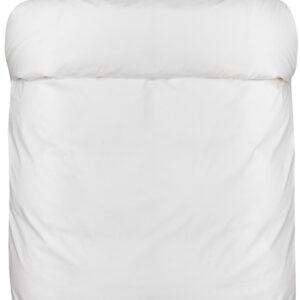 Hvidt sengetøj - 140x200 cm - Royal sengesæt - 40% bomuld / 60 % bambus - Høie sengetøj