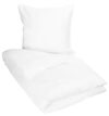 Hvidt sengetøj 140x200 cm - Sengesæt i 100% Bomuldssatin - Borg Living sengelinned