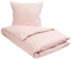 Sengetøj 140x200 cm - Rosa sengetøj med stjerner - Sengelinned i 100% Bomuld - Borg Living sengesæt