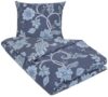 Sengetøj 200x220 cm - Diana blåt sengetøj - Dobbeltdyne sengetøj - 100% Bomuld - Nordstrand Home