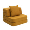 By KlipKlap KK 3 Fold Sofa Single Mustard (Regular)
