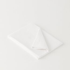 DAWN DESIGNS - Fladt Lagen (180x260) - Bright White - 100% økologisk bomuld - Hvidt