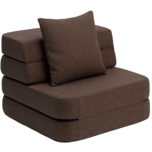 by KlipKlap Foldesofa - 3 Fold Single - 70 cm - Brown/Sand