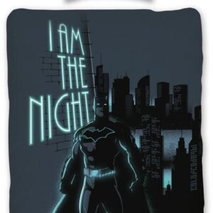 Batman sengetøj - 140x200 cm - Selvlysende sengetøj - 2 i 1 design - Dynebetræk i 100% bomuld
