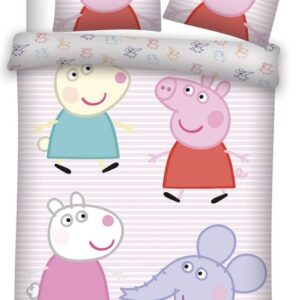 Gurli Gris Junior sengetøj 100x140 cm - Gurli gris og venner - 100% bomuld