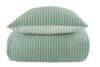 Sengetøj 200x220 cm - Grønt og hvidt sengetøj - Bæk og Bølge - Dobbeltdyne sengetøj - 100% Bomuld - By Night