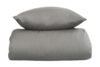 Sengetøj til dobbeltdyne - 240x220 cm - Lyse gråt sengetøj - Ekstra blødt sengesæt i 100% Egyptisk bomuld - By Borg