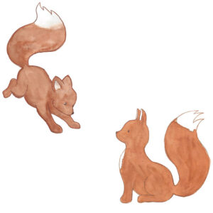 That's Mine Wallstickers - Foxes - Multi