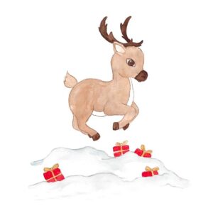 Thats Mine Wallstickers - Rudolph And Gifts - Multi