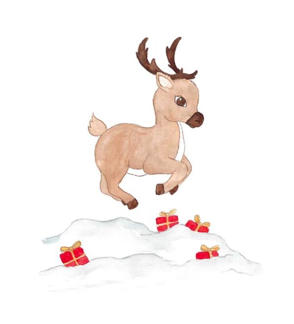 Thats Mine Wallstickers - Rudolph And Gifts - Multi