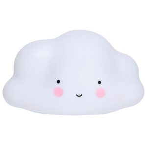 A Little Lovely Company Natlampe - 24,5 cm - Cloud - Hvid