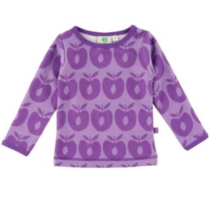 Småfolk Bluse - Uld - Retro Apple - Viola