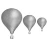 Stickstay luftballoner wallstickers - graphite grey
