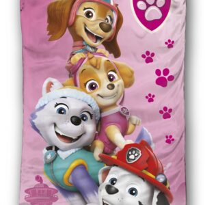 Junior sovepose - Paw Patrol Lyserød - 70x140 cm - vandafvisende