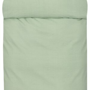 Sengetøj til dobbeltdyne 200x220 cm - Sol sage green - Bæk og bølge sengetøj - 100% bomuld - Høie dobbelt dynebetræk