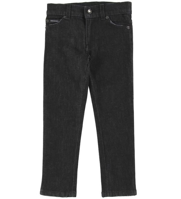 Dolce & Gabbana Jeans - Sort Denim m. Basketbold