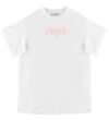 Fendi T-shirt - Hvid m. Lyserød Logo