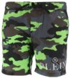 Philipp Plein Badeshorts - Grå/Lime Camouflage