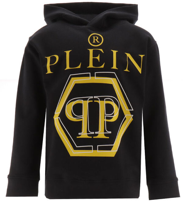 Philipp Plein Hættetrøje - Sort/Gul m. Print