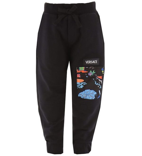 Versace Sweatpants - Sort m. Print/Lommer