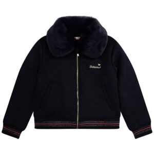 Billieblush Jakke - Uld - Navy m. Pailletter