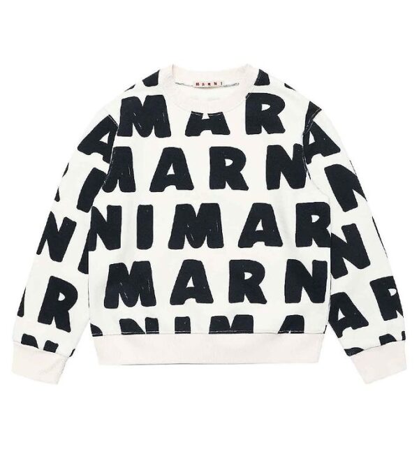 Marni Sweatshirt - Off-White m. AOP Logo