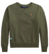 Polo Ralph Lauren Sweatshirt - SA - Armygrøn m. Broderi