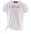 Versace T-shirt - Hvid/Pink m. Similisten