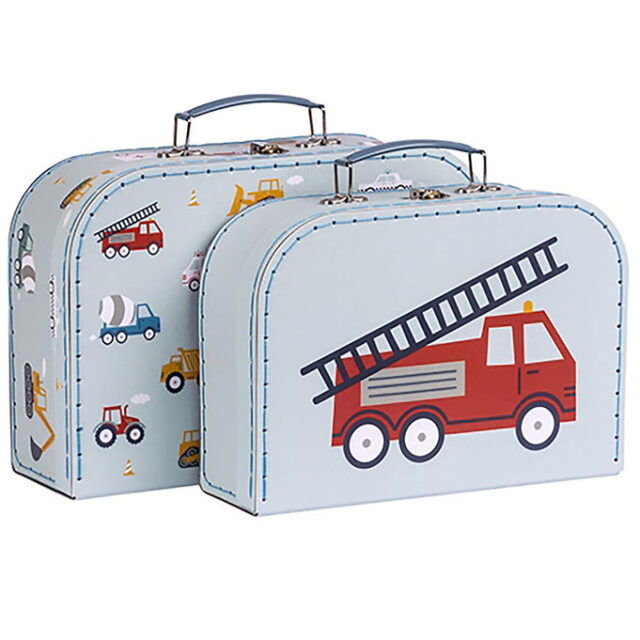 A Little Lovely Company Kuffertsæt - 2 stk. - 29x20/25,5x18 cm -