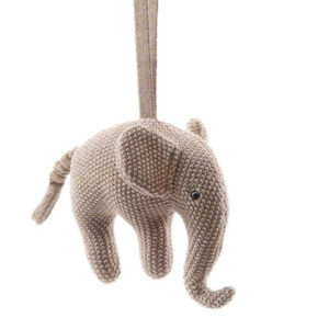 Aktivitetslegetøj, Musikuro, Elefant, lys rosa med guld, Smallstuff