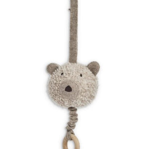 Aktivitetslegetøj, Musikuro, Uld Bouclé, Natur, Smallstuff