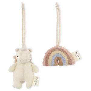 Baby Aktivitetslegetøj 2-Pak, Rainbow/Unicorn, Konges Sløjd