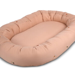 Babynest 2. generation broderet Cool Summer design Frappé