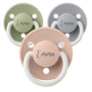 Bibs De Lux Night, Str. 1 (0-6 Mdr.) , Rund - Latex, Sutter Med Navn