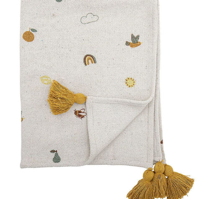 Bloomingville Tæppe - 100x80 cm - Agnes - Natur