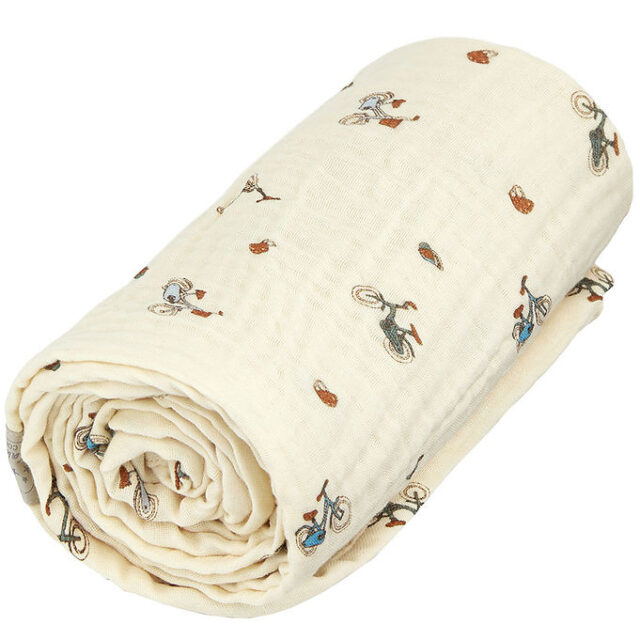 Cam Cam Tæppe - 100x100 cm - Bicycles