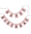 Design Letters Flagranke - 2 flag i 1 - 11x16 cm - Pink