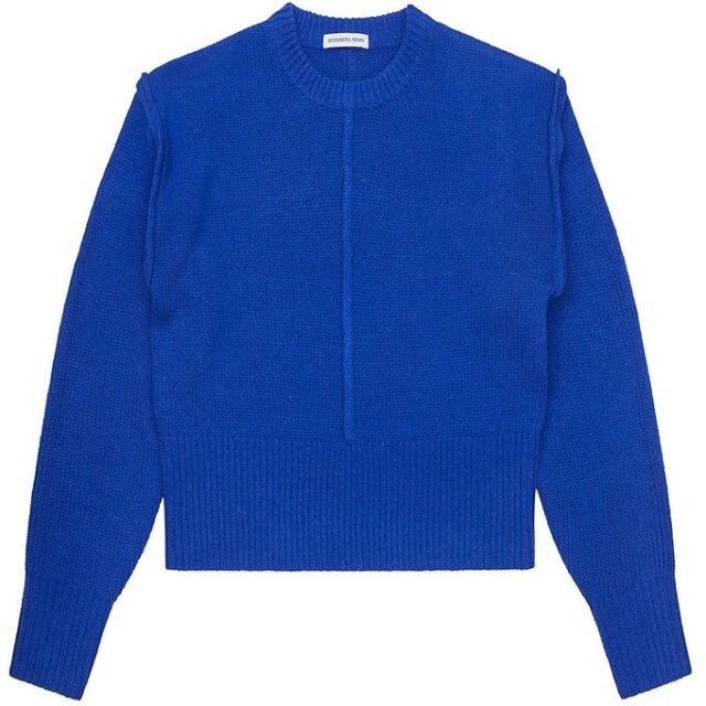 Designers Remix Bluse - Uld - Strik - Carmen - Blå