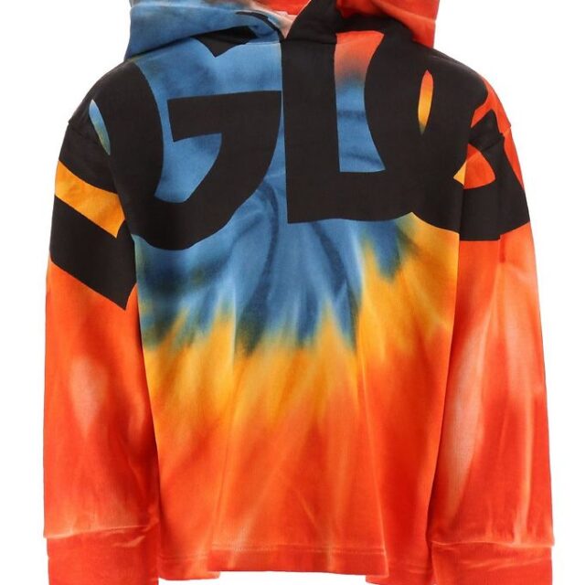 Dolce & Gabbana Hættetrøje - Eden - Blå/Orange m. Logo