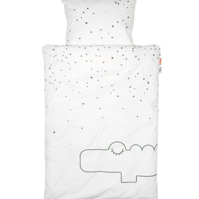 Done By Deer Sengetøj - Junior - Croco Green